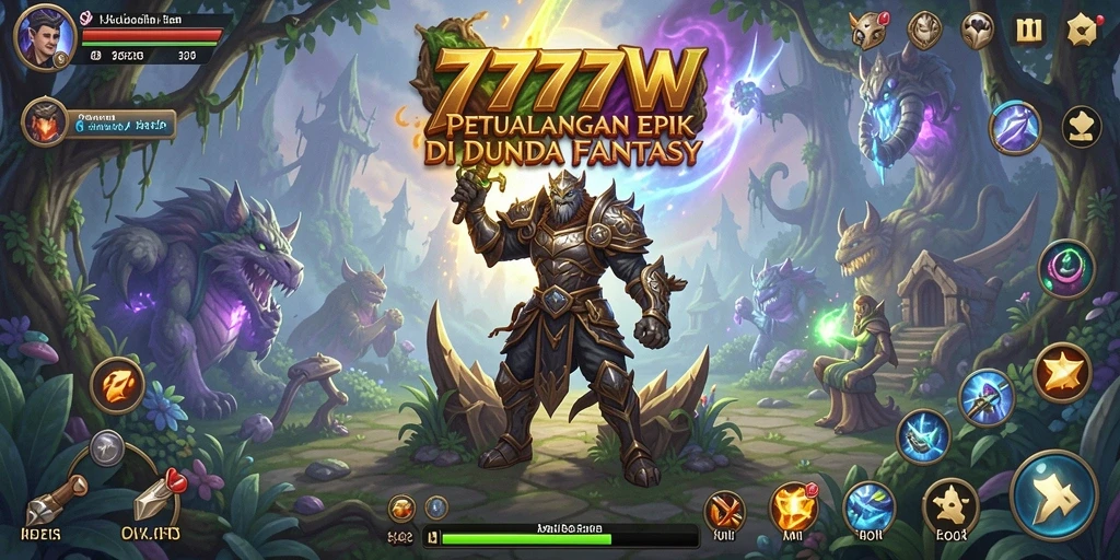 Tangkapan layar gameplay 7777W menampilkan aksi petualangan yang mendebarkan.