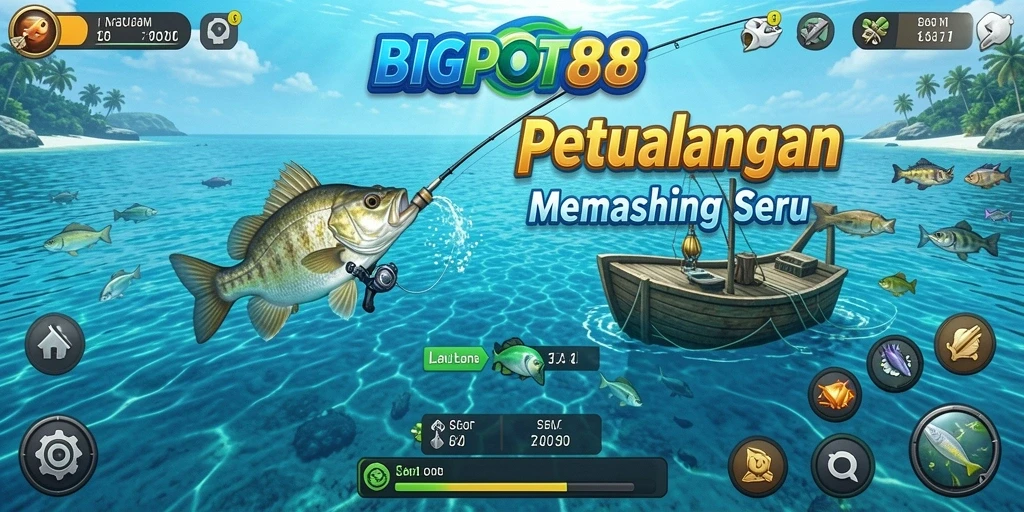 Tangkapan ikan besar dalam BIGPOT88 saat permainan memancing