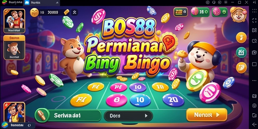Tampilan gameplay seru dari BOS88 dalam permainan Bingo.