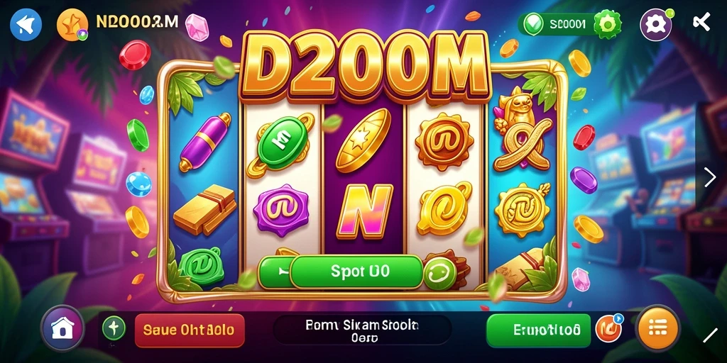 Tampilan gameplay menarik dari D200M yang siap menghibur.