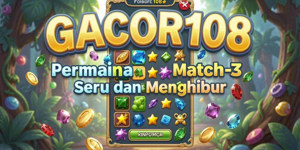 Screenshot gameplay GACOR108 yang menampilkan keseruan mencocokkan tiga.