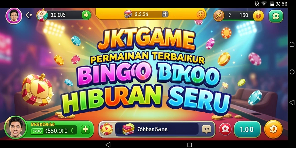 Screenshot JKTGAME menampilkan gameplay Bingo yang seru dan interaktif.