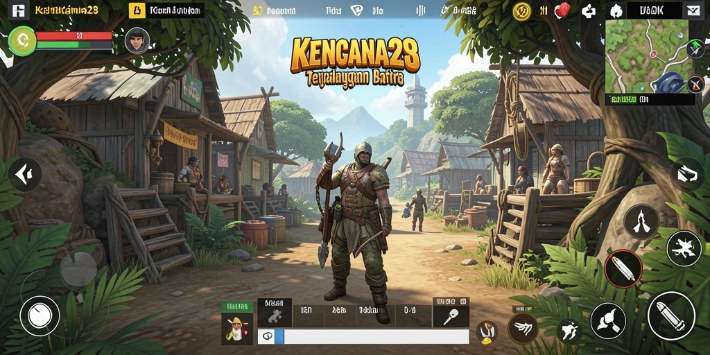 Tampilan gameplay seru di dunia terbuka KENCANA28.