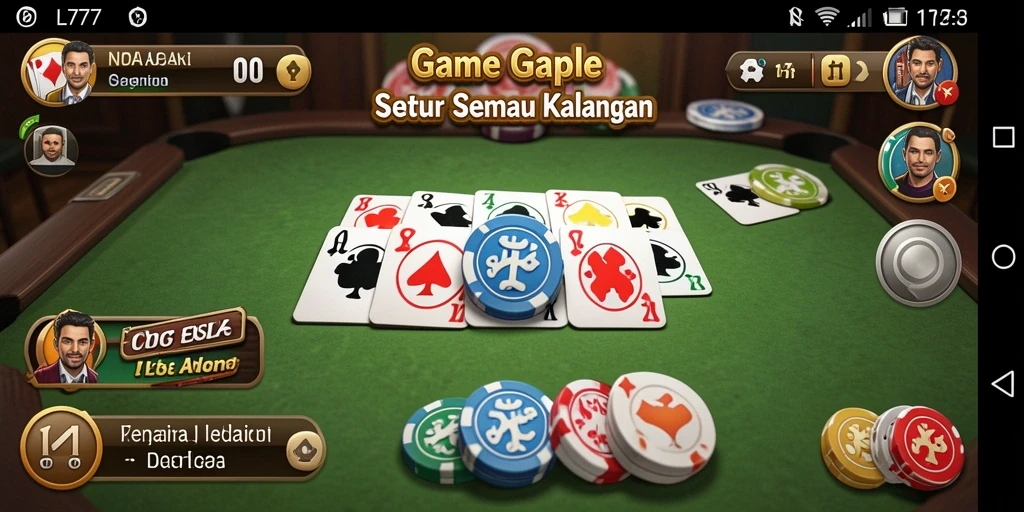 Gameplay menarik Gaple di L777 dengan tampilan yang menawan.