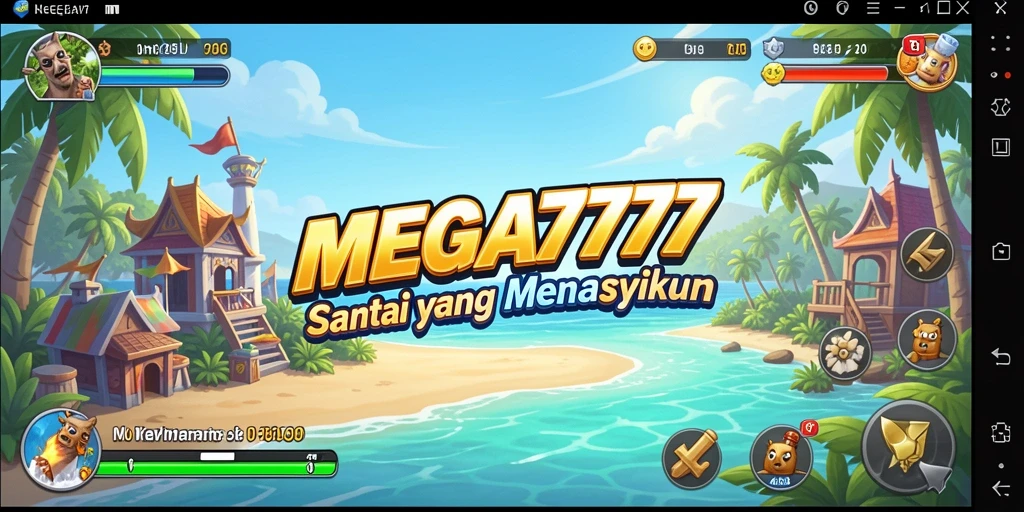Screenshot gameplay MEGA777 yang menampilkan keseruan bermain slot.