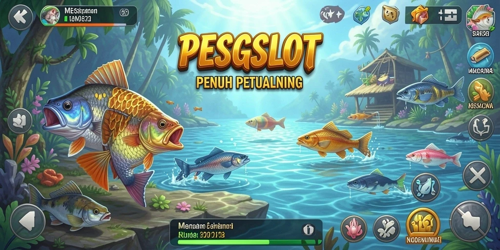 Menampilkan momen seru menangkap ikan besar dalam PESGSLOT.