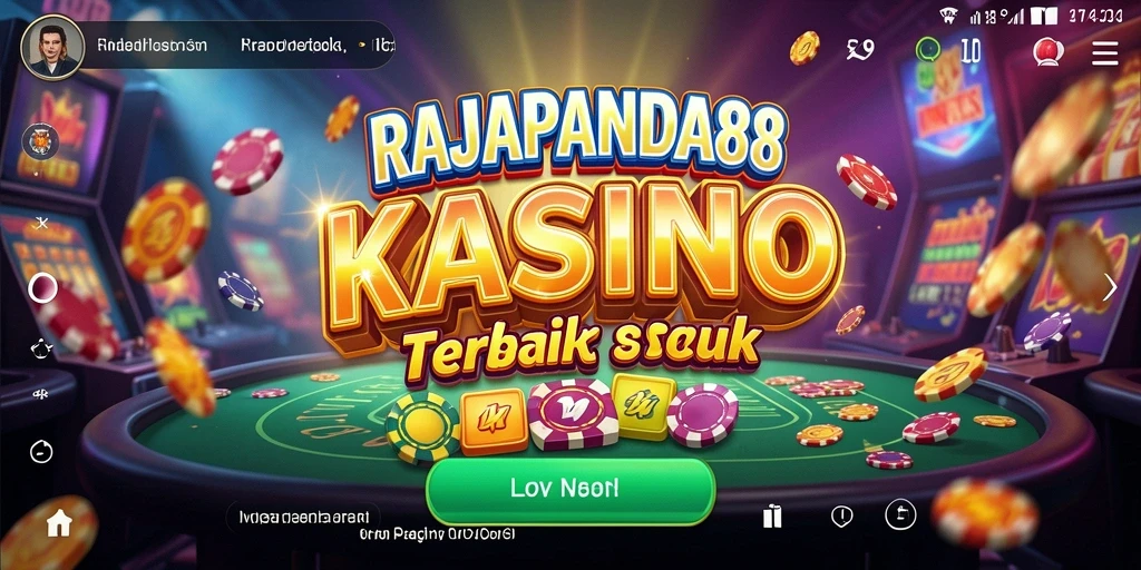Tampilan gameplay menarik di RAJAPANDA88 dengan suasana Kasino yang nyata.