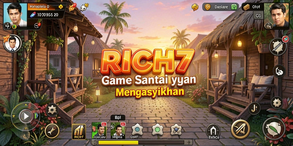 Tampilan gameplay RICH7 yang seru dan menghibur.