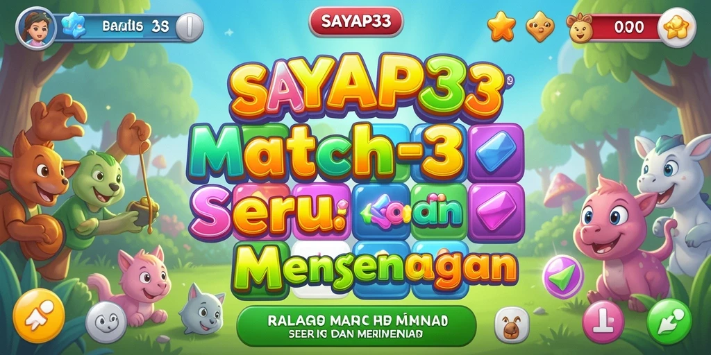 Screenshot gameplay SAYAP33 yang menunjukkan keseruan mencocokkan elemen.