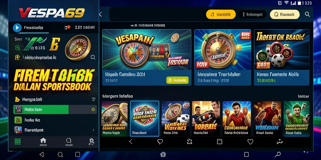 Tampilan menarik dari gameplay VESPA69 yang penuh aksi.