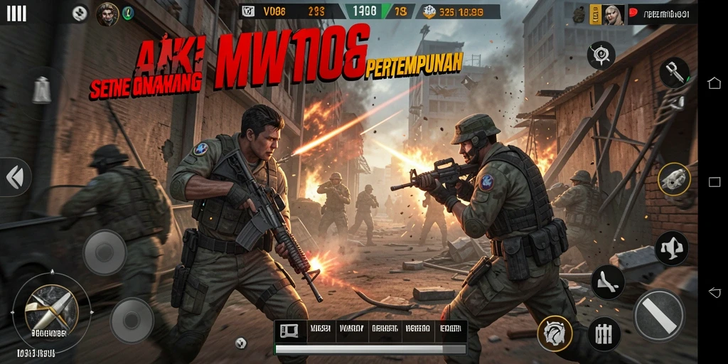 Tampilan gameplay VW108 yang menegangkan dan penuh aksi.